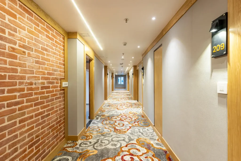 Elegant hotel lobby at hotels in Kathmandu