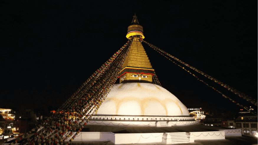 Evening at the Boudhanath Stupa