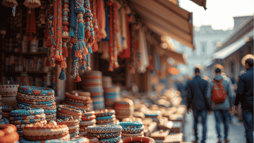 Shopping at the Thamel Market